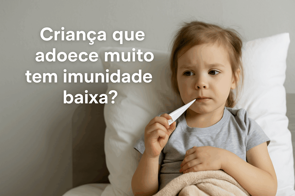Criança que adoece muito tem imunidade baixa