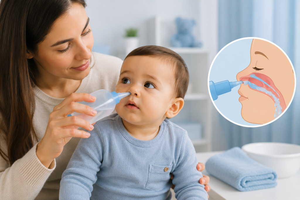 Lavagem nasal infantil: pode ser feita várias vezes ao dia? 